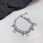 PANGU Metal Flower Bracelet YesStyle