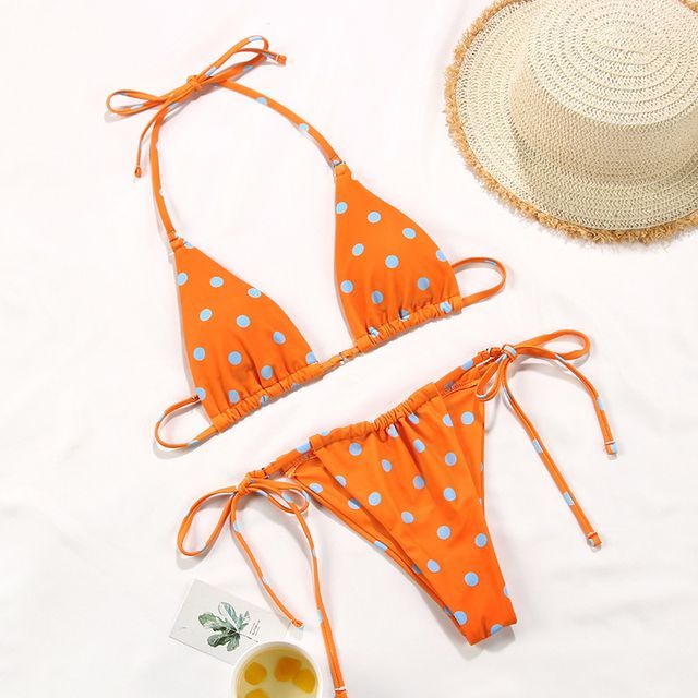 CUCURBIT Polka Dot Bikini YesStyle