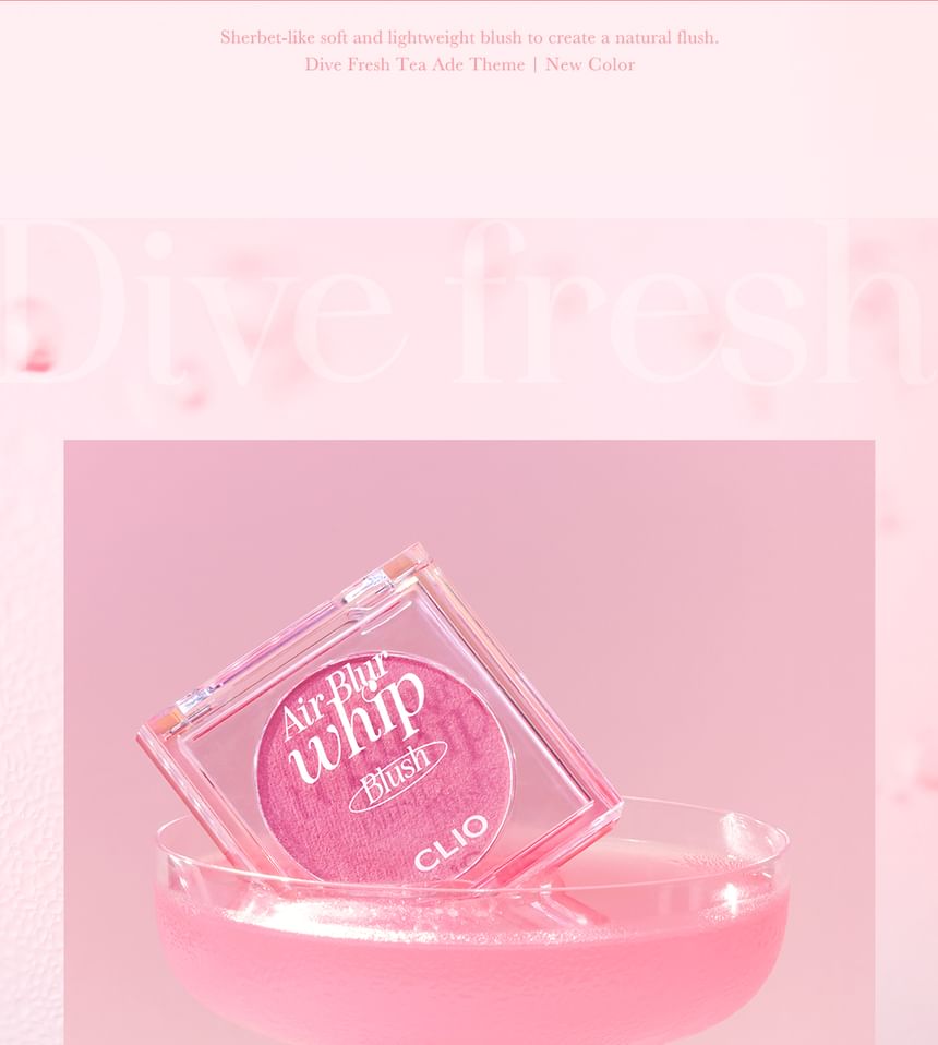 Buy CLIO Air Blur Whip Blush Dive Fresh Tea Ade Collection 2 Colors