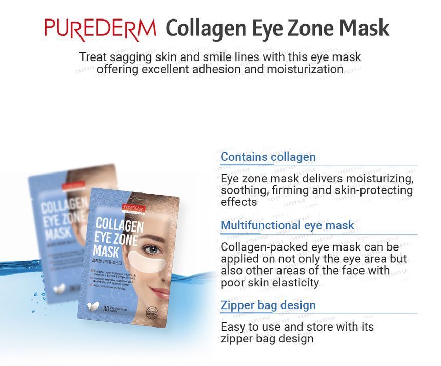 Buy PUREDERM Collagen Eye Zone Mask 30pcs X80 Bulk Box In Bulk