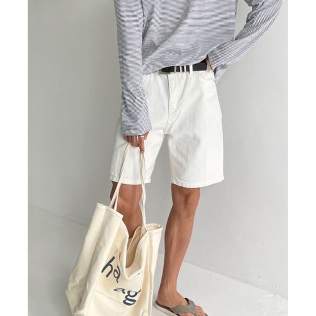 SeoulPop-Low Rise Plain Shorts