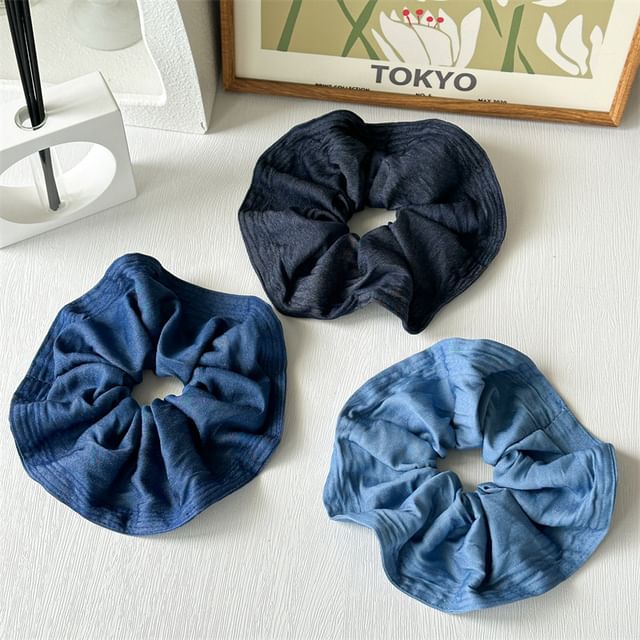 enthice-Denim Scrunchie