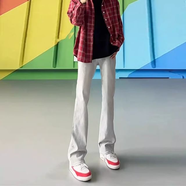 Diphon-Mid Rise Flared Jeans