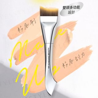 My Scheming - Dual-Ended Crescent Fishtail Traceless Foundation Brush