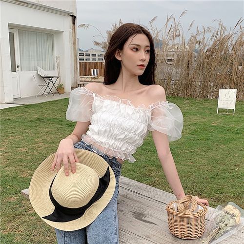 Off shoulder puff sleeve blouse new arrivals