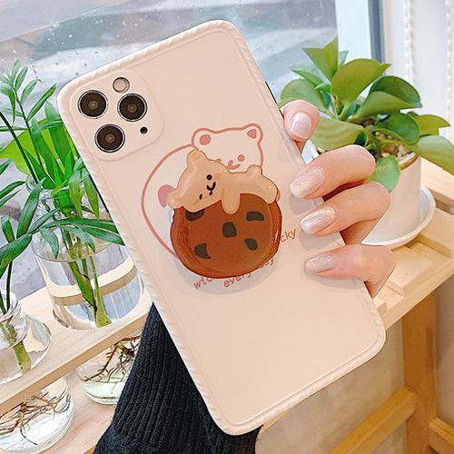 Chatarine Cookie Bear Print Stand Phone Case iPhone 11 Pro Max