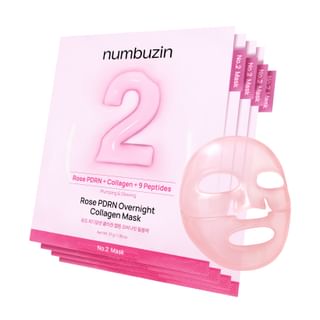 numbuzin - No.2 Rose PDRN Overnight Collagen Mask Set