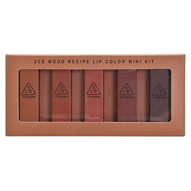 3CE - Mood Recipe Lip Color Mini Kit: Matte Lip Color #114 Rows +