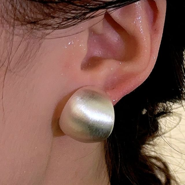 True Glam-Brushed Alloy Huggie Earring Various Designs