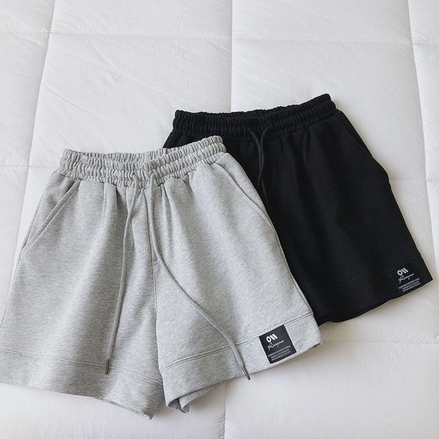 high waisted drawstring shorts