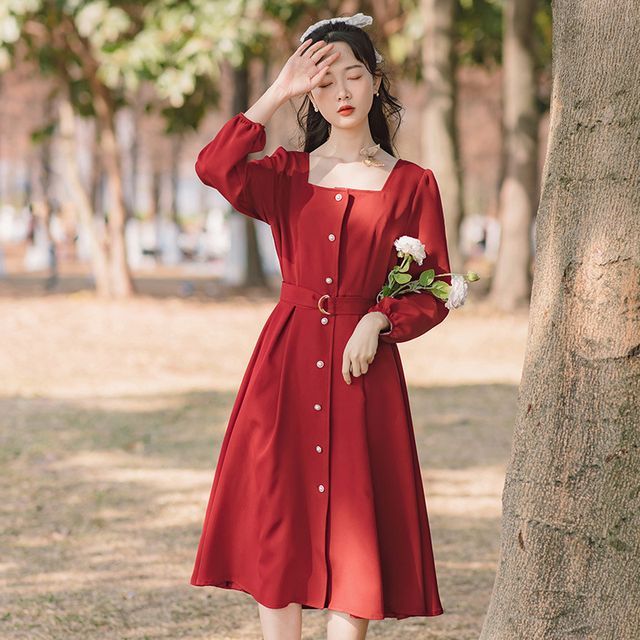 knee length dresses for ladies Cashmere Long Sleeve Belted Dress – Elie Tahari