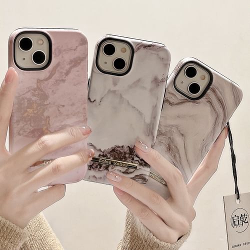 Chichiberries Marble Print Phone Case iPhone 15 Pro Max 15