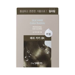 Buy The Saem - Silk Hair Color Bubble (Ash Khaki): Hairdye 50g + Oxidizing  Agent 50g in Bulk 