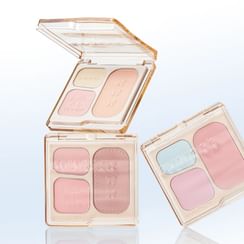 everbab - Bow Series 3-Color Soft Blend Blush Palette - 3 Types