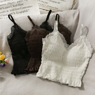 lemongrass floral lace bustier top