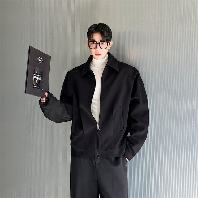 VEAZ-Plain Zip Jacket