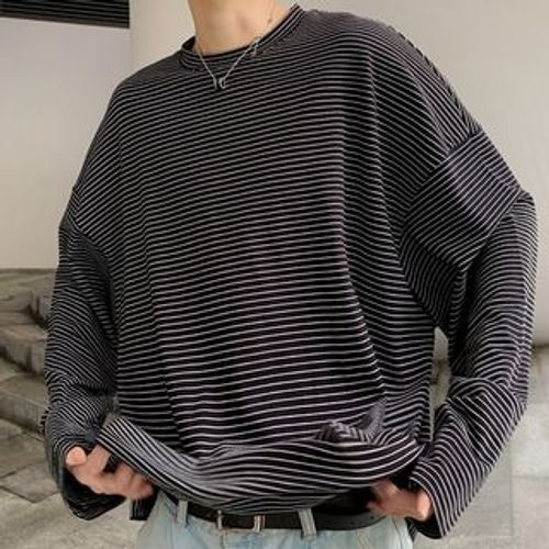 DragonRoad - Long-Sleeve Striped T-Shirt | YesStyle