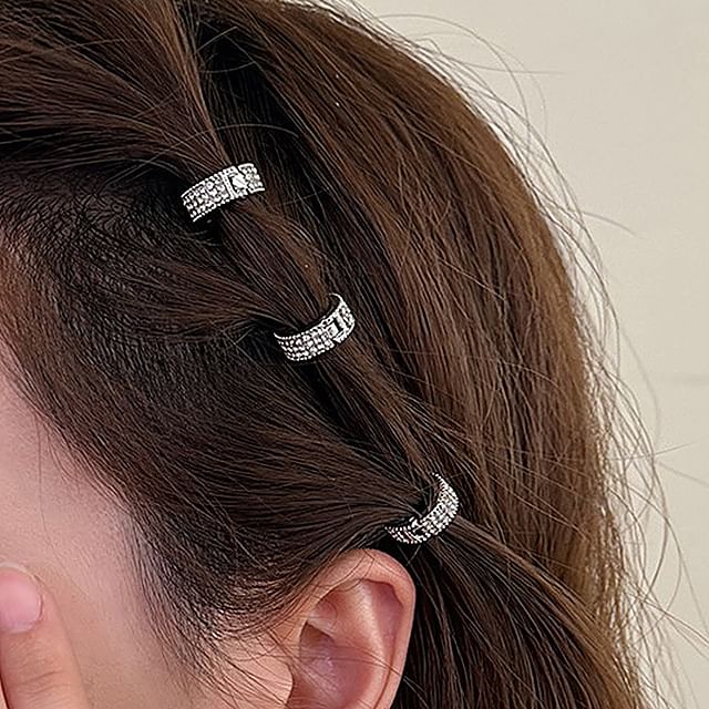 LIDO-Rhinestone Hair Claw Clip Set