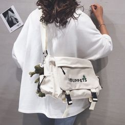 Little Days - Cartoon Embroidered Canvas Crossbody Bag Little Days - Cartoon Embroidered Canvas Crossbody Bag