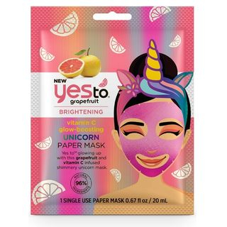 Yes To - Yes to Grapefruit: Vitamin C Glow-Boosting Unicorn Paper Mask