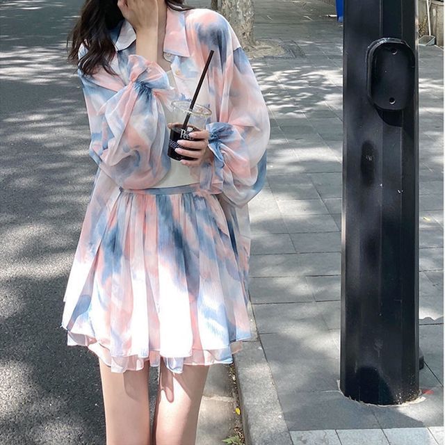 Everose-Tie Dye Oversized Shirt