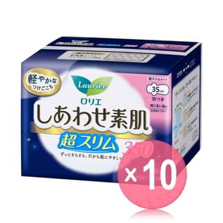 Kao - Laurier Happy Bare Skin Silm Feminine Pads 35cm 10pcs Bundle Set