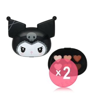 SHOBIDO - Sanrio Kuromi Multi-Palette Chocolate Brown 2pcs Bundle Set