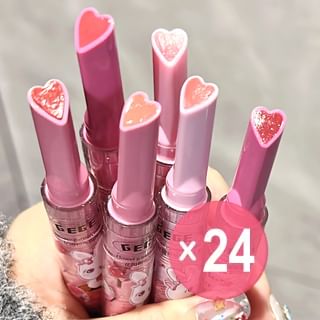 Gege Bear - Heart Shaped Lip Gloss - #04-#05 (x24) (Bulk Box)