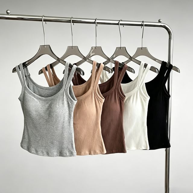 Moon City-Schlichtes Camisole-Top mit Trägern