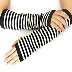 Damasco - Plain Knit Fingerless Gloves