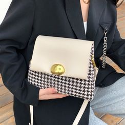 Nautilus Bags - 千鳥格翻蓋斜挎包 Nautilus Bags - 千鳥格翻蓋斜挎包
