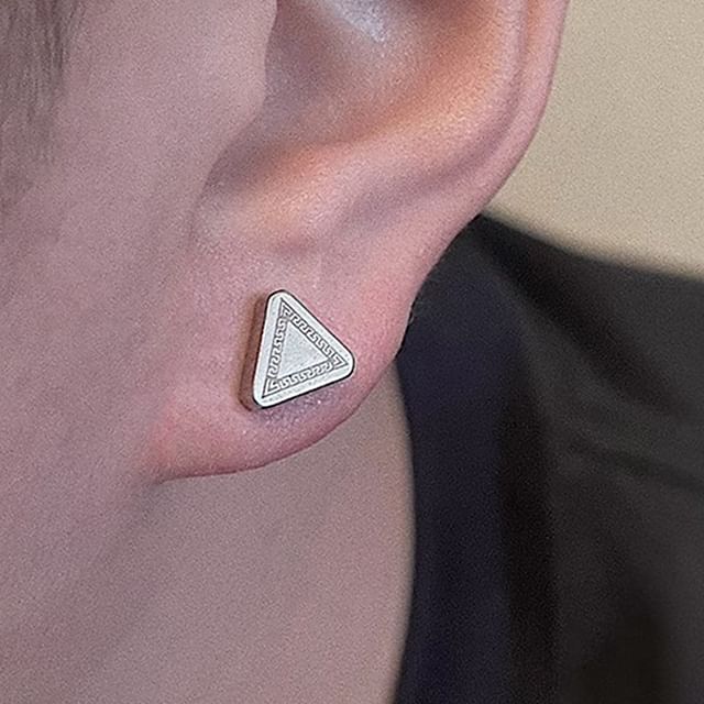 Soosina-Triangle Alloy Stud Earring Various Designs Set