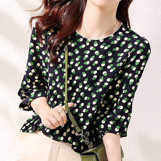 Dragan Pulse-34-Sleeve Print Blouse