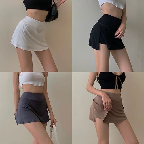 Fashion Street - Inset Shorts Under Skirt