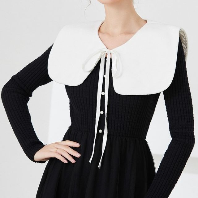 MIOW-Tie-Strap Plain Decorative Collar