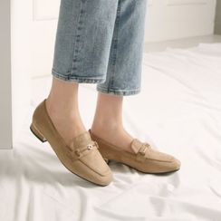 Wifky - Horse-Bit Suedette Loafers Wifky - Horse-Bit Suedette Loafers