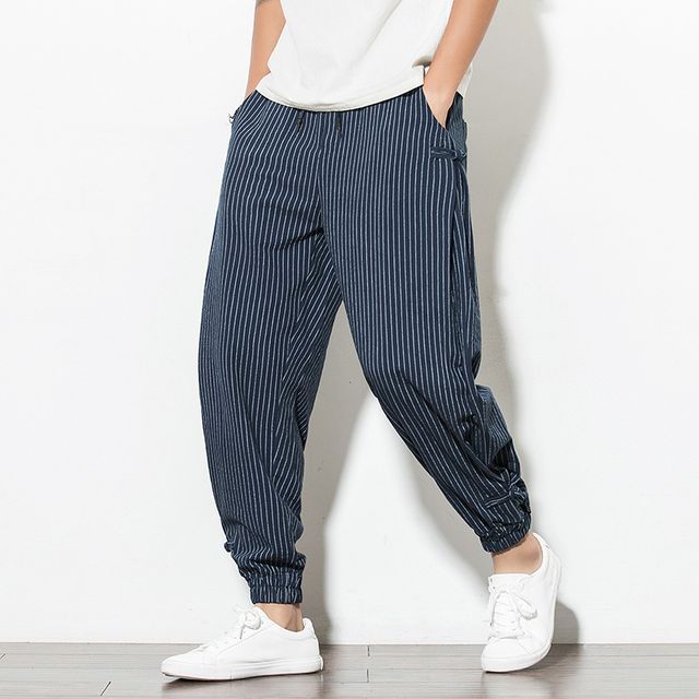Sparrow Farm-Striped Harem Pants