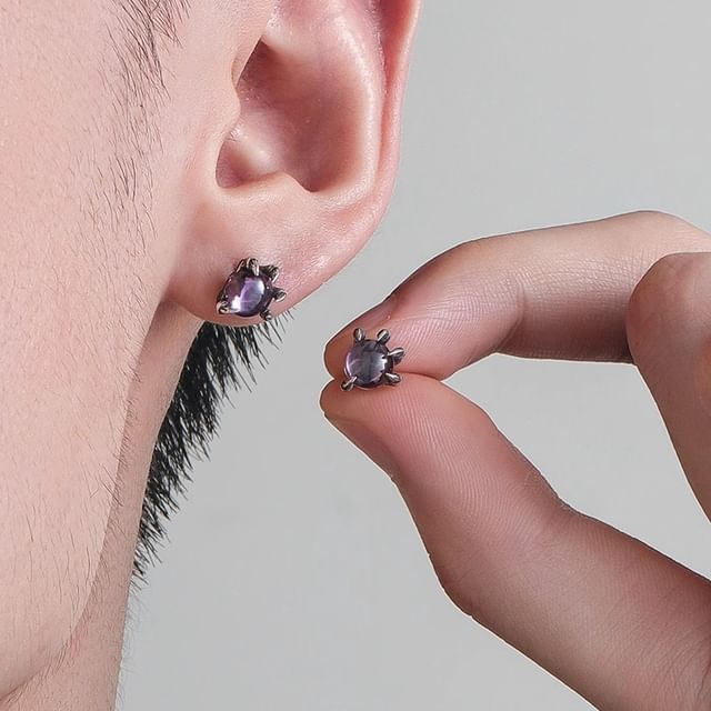Andante-Claw S925 Sterling Silver Stud Earring Set
