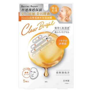 Mandom - Barrier Repair Bicelle Clear Bright  Facial Mask