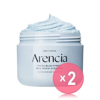 Arencia - Fresh Blue Hyssop Rice Mochi Cleanser 2pcs Bundle Set