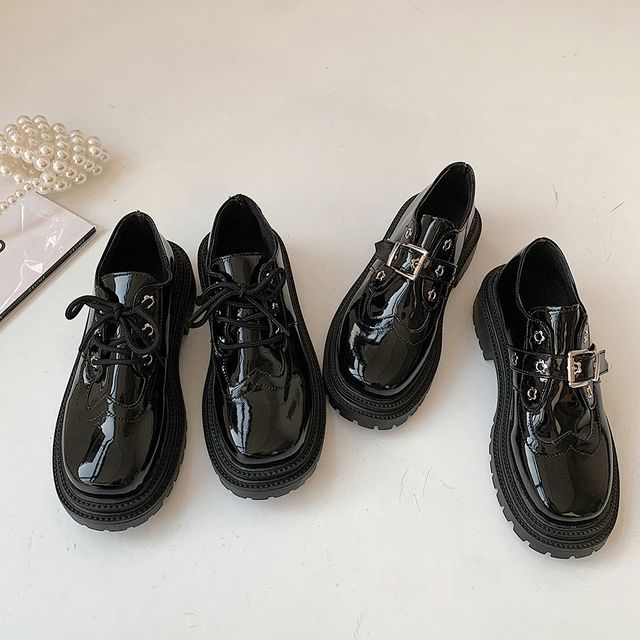 Queen Zoo Platform LaceUp Shoes / Loafers YesStyle