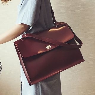 Fionne-Faux Leather Shoulder Bag
