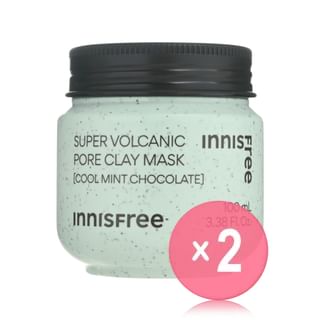 innisfree - Super Volcanic Pore Clay Mask Cool Mint Chocolate 2pcs Bundle Set