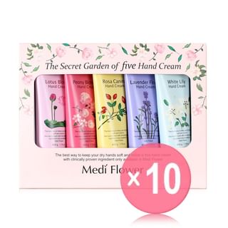 MediFlower - The Secret Garden of Five Hand Cream Set 10pcs Bundle Set