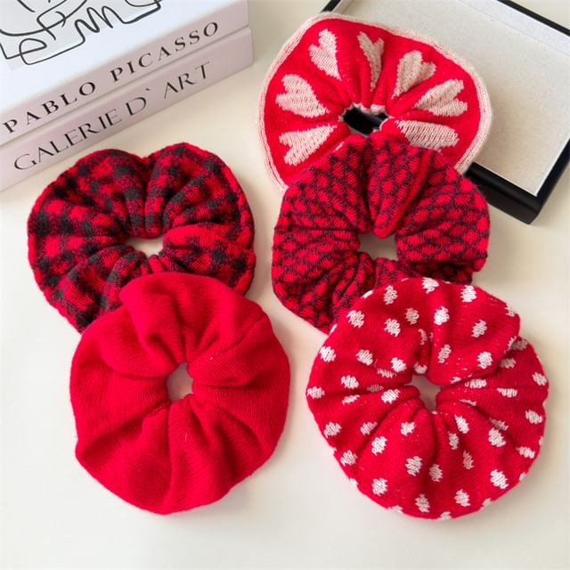 enthice-Jacquard Scrunchie