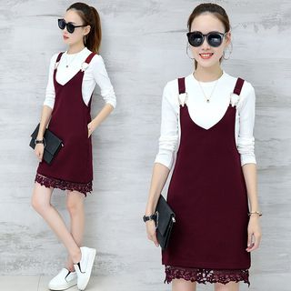 t shirt pinafore dress