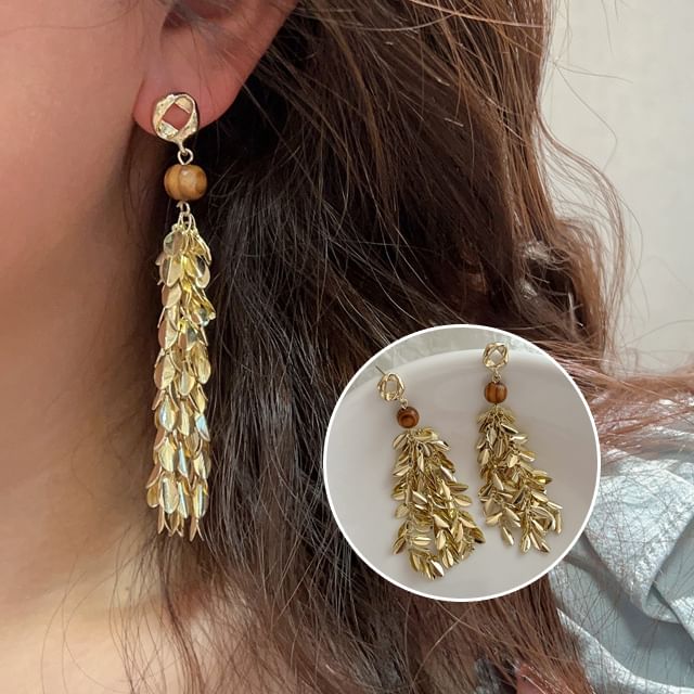 Chimerro-Wheat Alloy Chandelier Earring