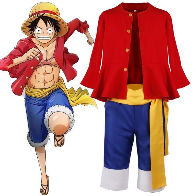 Inodawn - One Piece Monkey D. Luffy Cosplay Costume Set