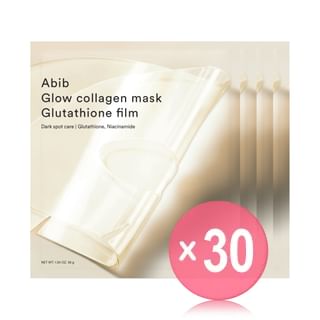 Abib - Glow Collagen Mask Glutathione Film Set (x30) (Bulk Box)