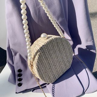 pearl strap bag